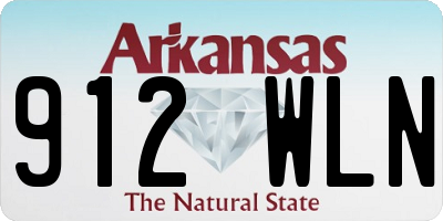 AR license plate 912WLN