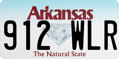 AR license plate 912WLR