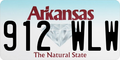 AR license plate 912WLW