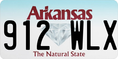 AR license plate 912WLX