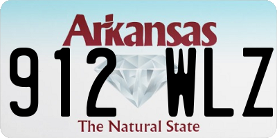 AR license plate 912WLZ