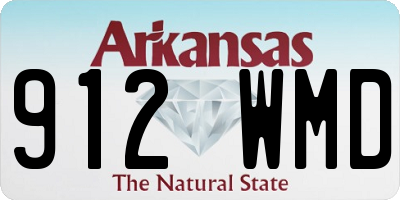 AR license plate 912WMD