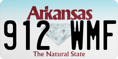 AR license plate 912WMF