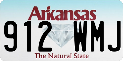 AR license plate 912WMJ