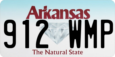 AR license plate 912WMP