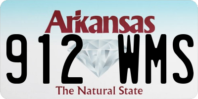 AR license plate 912WMS