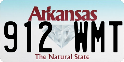 AR license plate 912WMT
