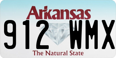 AR license plate 912WMX