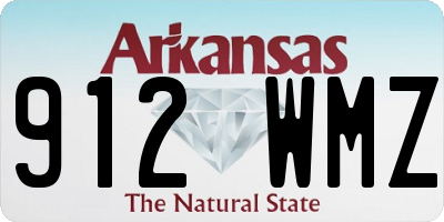 AR license plate 912WMZ