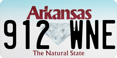AR license plate 912WNE