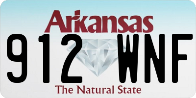 AR license plate 912WNF