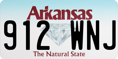 AR license plate 912WNJ