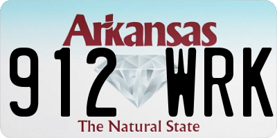 AR license plate 912WRK