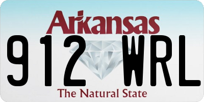 AR license plate 912WRL