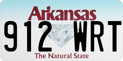 AR license plate 912WRT
