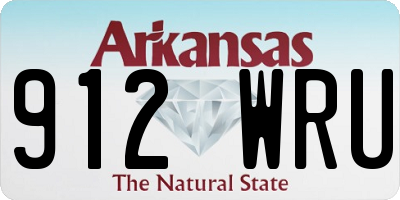 AR license plate 912WRU