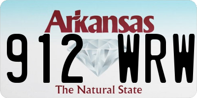 AR license plate 912WRW