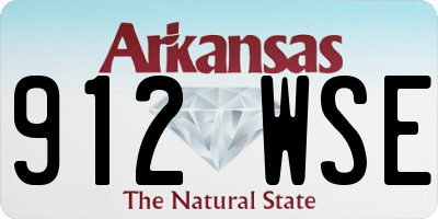 AR license plate 912WSE
