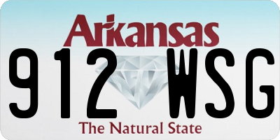 AR license plate 912WSG