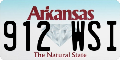 AR license plate 912WSI
