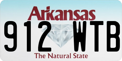 AR license plate 912WTB