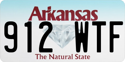 AR license plate 912WTF