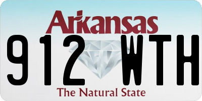 AR license plate 912WTH