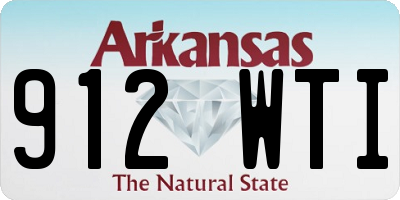 AR license plate 912WTI