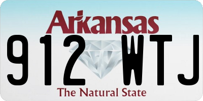 AR license plate 912WTJ