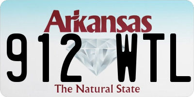 AR license plate 912WTL