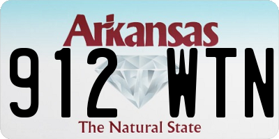 AR license plate 912WTN