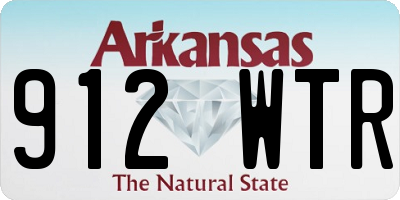AR license plate 912WTR