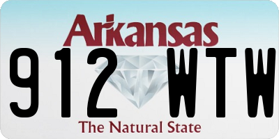 AR license plate 912WTW