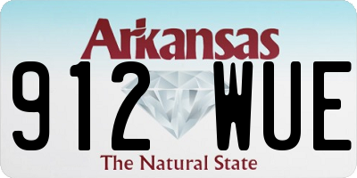 AR license plate 912WUE