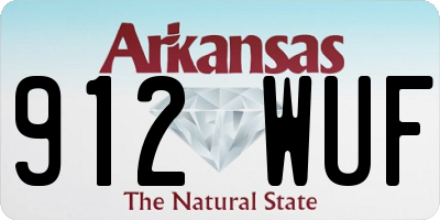 AR license plate 912WUF