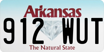 AR license plate 912WUT