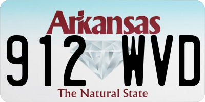 AR license plate 912WVD