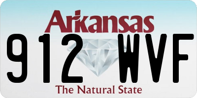 AR license plate 912WVF