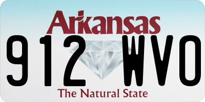 AR license plate 912WVO