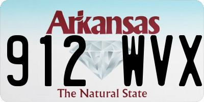 AR license plate 912WVX