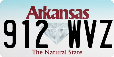AR license plate 912WVZ