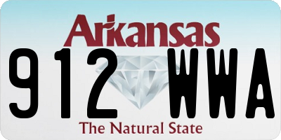 AR license plate 912WWA