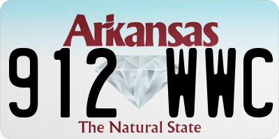 AR license plate 912WWC