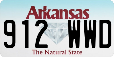 AR license plate 912WWD