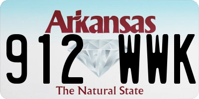 AR license plate 912WWK