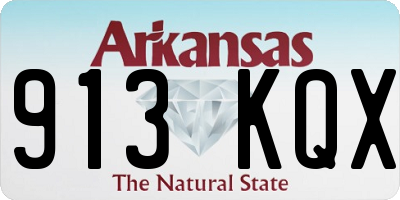 AR license plate 913KQX