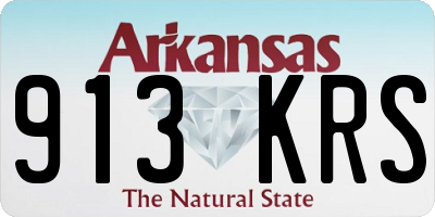 AR license plate 913KRS