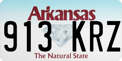 AR license plate 913KRZ