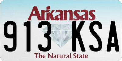 AR license plate 913KSA