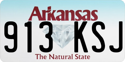 AR license plate 913KSJ